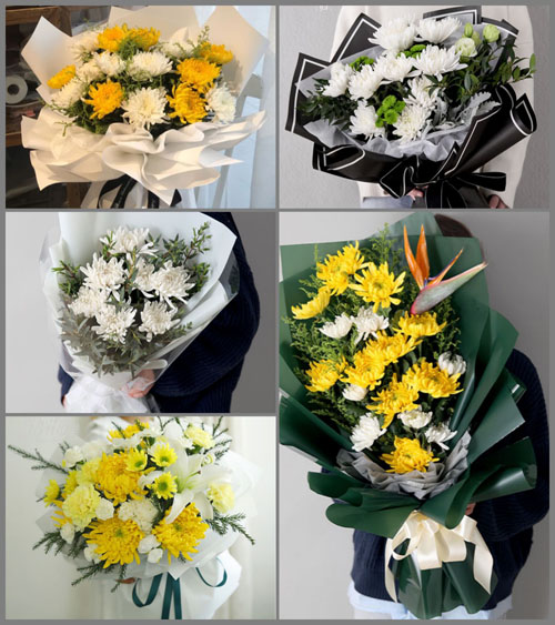 河北沧州孟村回族自治县辛店镇白事花束代送